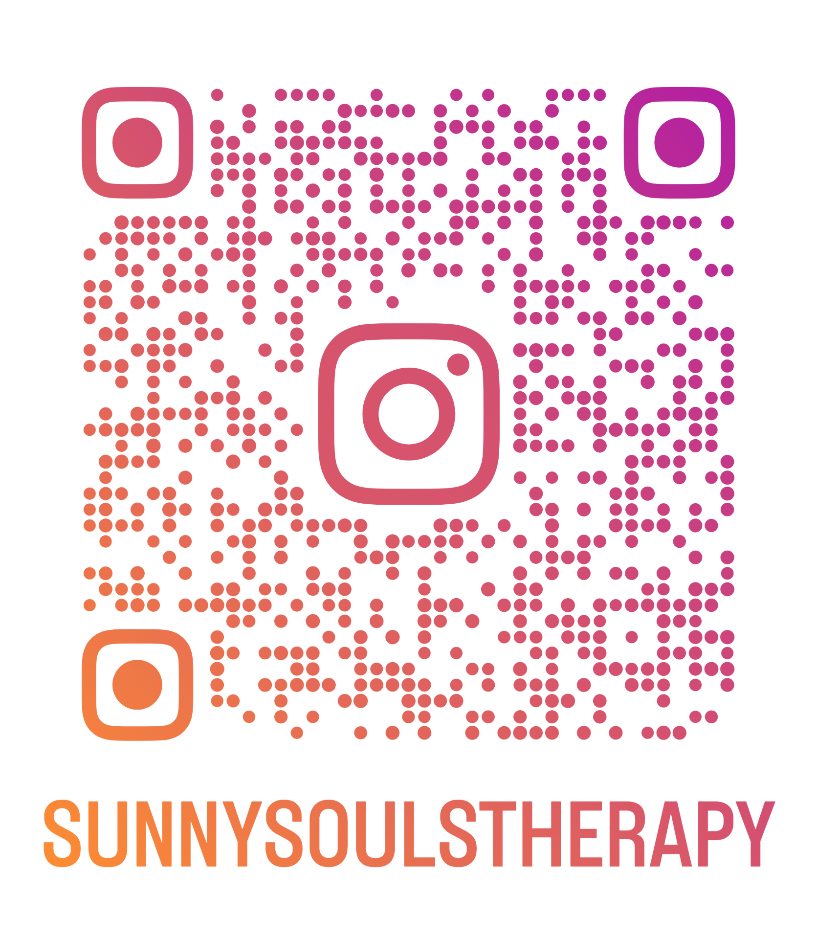 Instagram QR code for Sunny Souls Therapy